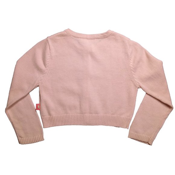 Billieblush Pale Pink Cardigan Sweater With Metallic Silver Detail Size 2/86 - Picture 2 of 8